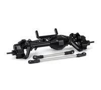 Per Axial Per SCX10 III AR45 1/10 RC Car Crawler Per Telaio In Alluminio Offset Pumpkin Portal Axle Con Supporti Servo Assale RC(Black,Front Axle)