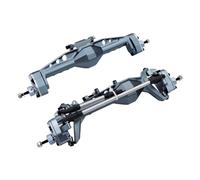 Per Axial Per SCX10 III AXI03007 1/10 Assale Portale Anteriore Posteriore Alluminio CNC Supporti Collegamento Superiore Regolabile Aggiornamento Camion Cingolato RC Ricambi Assi RC(Gray,1set)