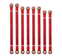 Per Axial Per SCX10 Per RGT 86100 1/10 8 Pz/lotto Collegamento In Alluminio Filettato Internamente Con Set Di Estremità Asta M3 Per Passo 313 Mm Parti Per Cingolati RC RC Ricambi Accessori(Red,5mm)