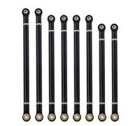 Per Axial Per SCX10 Per RGT 86100 1/10 8 Pz/lotto Collegamento In Alluminio Filettato Internamente Con Set Di Estremità Asta M3 Per Passo 313 Mm Parti Per Cingolati RC RC Ricambi Accessori(Black,5mm)