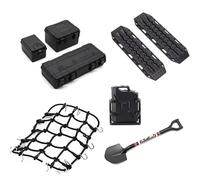 Per Axial Per SCX10 Per Traxxas Per TRX4 1/10 5 Pezzi Per Scala Sabbia Scatola Stoccaggio Rete Per Bagagli Pala Decorazione Carro Armato RC Crawler Car Accessori RC