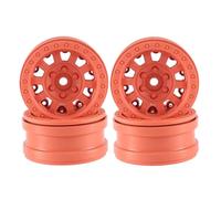 Per Axial Per SCX10 Per Traxxas Per TRX4 D90 Per Redcat Gen8 VS4-10 1/10 4 Pezzi Beadlock In Plastica 1.9" Mozzo Ruota Cerchione RC Crawler Car Accessorio Per Auto RC(Orange)