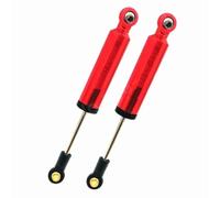 Per Axial Per SCX10 Per TRX-4 1/10 100mm 2 Pezzi Ammortizzatore Sospensione Idraulica Alluminio Interno Parti Pista RC Parti Ammortizzatore RC(Red)