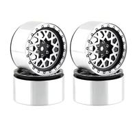 Per Axial Per SCX10 Per Wraith Per Capra RR10 Per Traxxas Per TRX-4 D90 1/10 4 Pezzi Beadlock In Metallo 2.2 Mozzo Ruota Cerchione RC Crawler Car Parti Modificate Rc