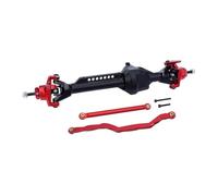 Per Axial Per SCX10 Pro 1/10 Set Assali Anteriori Posteriori Dritti Alluminio Integrati Parti Aggiornamento Complete Accessorio Cingolati RC Assali RC(Red,Front)