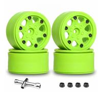 Per Axial Per SCX10 UTB10 Per TRX4 Per TRX6 Per Redcat Gen7 Gen8 VS4-10 4 Pezzi 1.9 Cerchi Beadlock In Plastica Accessori Per Veicoli Fuoristrada Pezzi Auto Rc(Green)