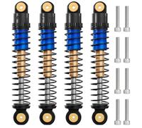 Per Axial Per SCX24 1/24 51 Mm Ammortizzatore Filettato Alluminio Lungo Ammortizzatore Doppio Tubo RC Per Corsa Lunga Ricambi Potenziamento Veicoli Cingolati Ammortizzatore RC(Blue)