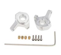 Per Axial Per SCX24 90081 1/24 1 Paio Di Snodi Sterzanti In Lega Alluminio Parti Aggiornamento Accessori Per Auto Cingolate RC Accessori RC(Silver)