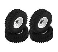Per Axial Per SCX24 AX24 Per TRX4M Per FMS Per FCX24 1/18 1/24 4 Pz Metallo Beadlock Piatto Profondo Set Pneumatici Ruota RC Crawler Parti Automobili RC Crawler Componenti