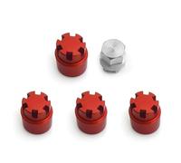 Per Axial Per Scx24 Per Deadbolt C10 Per Gladiator Per Bronco 1/24 Rc Auto Aggiornamento Parte In Alluminio M2 Mozzi Ruota Dadi Bloccaggio Cap Ricambi Modellini RC