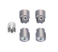 Per Axial Per Scx24 Per Deadbolt C10 Per Gladiator Per Bronco 1/24 Rc Auto Aggiornamento Parte In Alluminio M2 Mozzi Ruota Dadi Bloccaggio Cap Ricambi Modellini RC