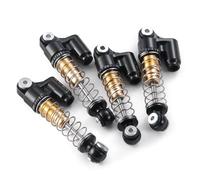 Per Axial Per SCX24 Tutti I 1/24 4 Pezzi Ammortizzatore In Alluminio Filettato Piggyback Ammortizzatore RC Crawler Car Series Accessorio Per Auto RC(Yellow)