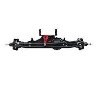 Per Axial Per Wraith 90018 RR10 Per Capra 1.9 Per UTB 1/10 RC Crawler Asse Anteriore Posteriore Completo In Alluminio CNC Con Tirante Supporto Servo Assale RC(Black,Front)