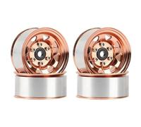 Per Axial Per Yeti Jr 90069 D90 TF2 Per Tamiya CC01 LC70 Per MST 1/10 4 Pezzi 1.55 Cerchio In Metallo Beadlock Mozzo Ricambi Auto RC Cerchio Rc Wheels(Yellow)