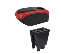 Per Aygo Per BJ Box Bracciolo Auto Accessori Scatola Portaoggetti Dettaglio Interno Installazione Semplice Bracciolo Centrale(S1 black-red 6USB)