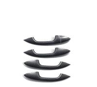 Per B&enz CLA/Classe A/Classe C/Classe E/GLC/GLB 2015-2023 Kit Tappo Di Rivestimento Per Coperchio Maniglia Esterna Cromata Argento LHD Maniglie per porte esterne(Carbon fiber)