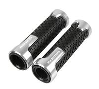 Per B&M&W R1200GS Adventure R1200 R 1200 GS GS1200 LC ADV Moto CNC Antiscivolo Impugnature Maniglia Bar Grip Mano Manopole In Gomma 7/8 ''22 MILLIMETRI manopole(Argento)
