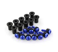 Per B&MW S1000RR S1000R S1000XR K1200S K1300S M4 * 16 Moto Parabrezza Parabrezza Deflettori Vite Kit bulloni carenatura(Blu)