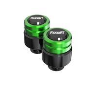 Per B R1200RT 2010-2020 2021 2022 2023 M10X1.25 Alluminio CNC Specchietto retrovisore per moto Tappi terminali (VERDE)