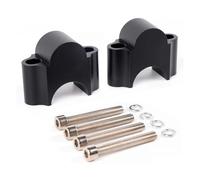 Per BAG101 Universale 28mm 1 1/8" Arrivato Un Paio Di Morsetti Per Manubrio Da Motocicletta Motorcycle Handlebar Riser(Black)