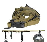 per bagagli, supporto per attrezzi a sgancio rapido, cinghie resistenti, attrezzatura da campeggio, per escursionismo, picnic, spiaggia, pesca, albero, zaino torcia