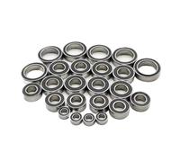 Per Baja Per Rey Per Rock 1/10 24 Pezzi Kit Cuscinetti Completo Acciaio Pre-ingrassato Aggiornamento Con Guarnizione In Gomma Nera Cuscinetti Rc