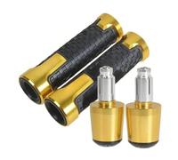 Per Bajaj Dominar 400 Motociclo Manopole E Tappi Set Estremità Manubrio(Oro)