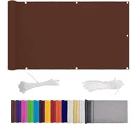 Per balcone 0,7 x 5 m, protezione UV HDPE, copertura impermeabile per esterni, facile da pulire, ideale per patio, giardino e terrazza, miglioramento della privacy
