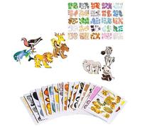 per Bambini,25 Pezzi Giocattolo Creativo Fai Da Te | Puzzle 3D in Carta da Costruire | per Viaggio Vacanze Regalo per Bambini Ragazze Ragazzi Scuola Lavori Manuali