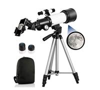 per bambini adulti principianti di astronomia, rifrattore astronomico con treppiede e adattatore per telefono per osservare la luna e i pianeti