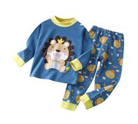 per Bambini Autunnale Set di Stampa di Cartoni Animati in Cotone per Neonati Pigiama a Maniche Lunghe per Ragazzi e Ragazze Caldi in Cotone per la casa Regali Disegno