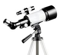 per bambini e principianti di astronomia, telescopio astronomico portatile con apertura da 70 mm con treppiede, filtro lunare, adattatore per telefono, regalo per Natale
