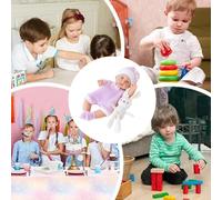 Per Bambini | Lavabili A Corpo Intero Realistiche Da Collezione Con Coniglio, 30 cm - Bambole Per Bambini Dall'Aspetto Reale | Per Amici Ragazze Giovani Adolescenti Figlia Compleanni Natale San