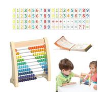 per bambini Matematica - Classico giocattolo per l'apprendimento del calcolo, cornice colorata con perline colorate, promozione della matematica precoce, per l'apprendimento | Gioco di