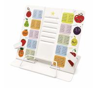 per Bambini, Supporto Regolabile, Tabellina frutta bianco | Angolo regolabile, Supporto per Studio, Presentazioni Didattiche, Per