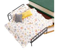 per Bambole | Decorazione Retro Realistica con Biancheria da e Cuscino - Forniture Di Casa In Miniatura | Per Bambine Gioco Vestizione Vita Sogno Storia Armadio Soggiorno Stanza Vacanza