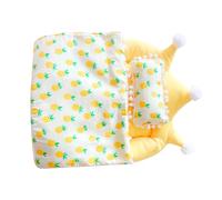 per bambole - Set di mini divano in peluche, 20 cm con cuscini e coperta, 3 pezzi mobili camera da casa delle bambole, per bambole 20 cm | accessorio stella per gioco di ruolo per