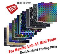 Per Bambu Lab A1 Mini piastra di costruzione foglio PEI strutturato PEO PET piastra in lamiera di acciaio per molle in fibra di carbonio per Bambulab Bamboo A1 Mini