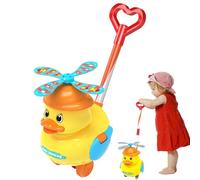 Per Bammbini | Piccola Gialla Per Spingere Per I Più Piccoli | Giocattolo Waddling Con Rumore Di Quack | Cerimonia Motoria E Giocattolo Da Corsa Per Bambini, Bambini Striscianti, Sviluppo