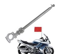 per bandiera del manubrio del motociclo - Supporto telescopico regolabile in lunghezza | Supporto per bandiere per moto, lunga guida, all'aperto, avventura, città, pendolarismo, viaggi