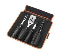 Per Barbecue | Set Di Strumenti Inox Per Cottura Alla Grill - Con Sacchetto Di Conservazione, Utensili Da Cottura Esterni Resistente Alla Ruggine, Per Grillata Leggeri per