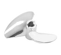 per barca RC da 35 mm in lega di alluminio a 2 pale ad alte prestazioni per FeiLun FT016 FT007 FT012 FT009 FT011 FT010 UDI Corpe RC Barche Durevole Leggero Funzionamento sicuro (Argento S)