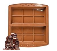 Per Barrette Di Cioccolato,Forma 2 Cavità Quadrata Profonda Resistente Al Calore - Stampo per Cioccolato di Alimentare Antiaderente in Silicone,per Dolci Proteine Energia Fai da