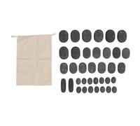 Per basalto, 36pcs calde set, forma roton a 4 dimensioni, per rilassamento del corpo e spa