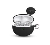 Per Baseus Bowie MC1 Pro Wireless Headphones,daunke Custodia morbida in silicone, delicata sulla pelle, con fibbia rotonda, protezione completa, colore: nero