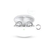 Per Baseus Bowie MC1 Pro Wireless Headphones,daunke Custodia morbida in silicone, delicata sulla pelle, con fibbia rotonda, protezione completa, bianco