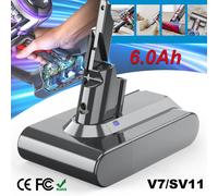 Per batteria Dyson V7 21.6V 6.0Ah batteria di ricambio per Dyson V7/SV11 Motorhead Pro V7 Trigger V7 batteria per aspirapolvere per animali