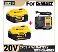 Per batterie agli ioni di litio Dewalt 20 Volt 8.0AH DCB205 DCB206 DCB207 DCB204 DCB201 DCB200 DCD/DCF/DCG serie utensile elettrico