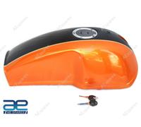 Per Benelli Mojave Caffè Racer 260 360 Nero Arancione Fuel Serbatoio Con Cap Aes
