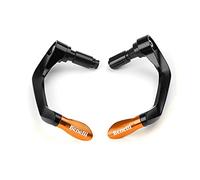 Per Benelli TNT125 TNT135 TRK502 GT Con Moto CNC Manubrio In Alluminio Manopole Guard Freno Leve Frizione Guard Protector(Nero arancione)